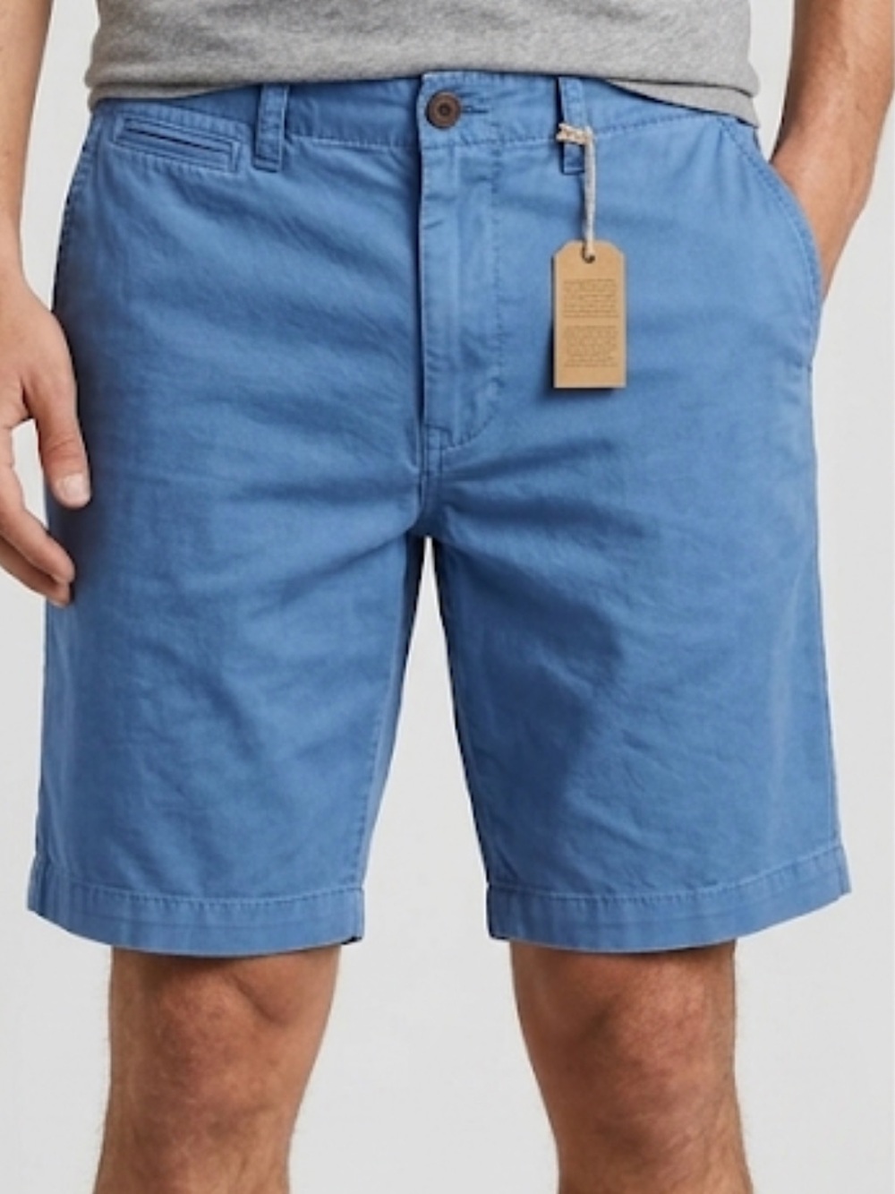 American Outfitters Men's Casual Blue Cotton Shorts